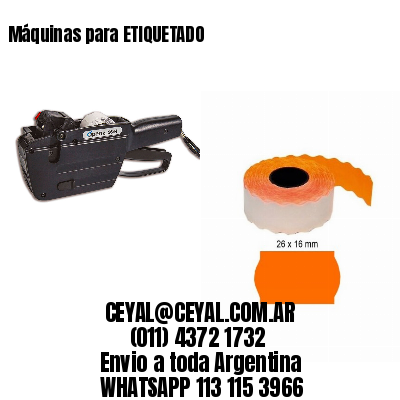 Máquinas para ETIQUETADO