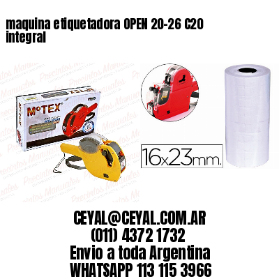 maquina etiquetadora OPEN 20-26 C20 integral