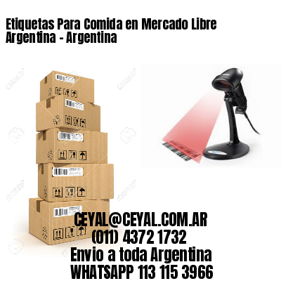 Etiquetas Para Comida en Mercado Libre Argentina - Argentina
