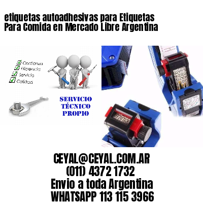 etiquetas autoadhesivas para Etiquetas Para Comida en Mercado Libre Argentina