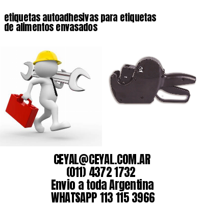 etiquetas autoadhesivas para etiquetas de alimentos envasados