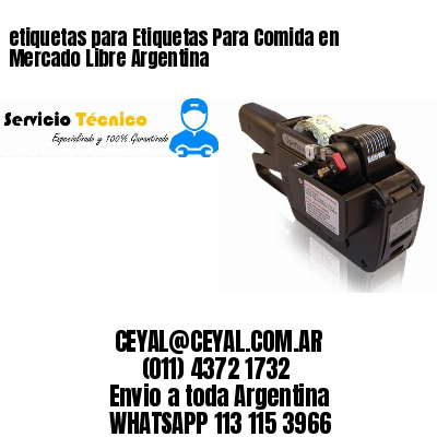 etiquetas para Etiquetas Para Comida en Mercado Libre Argentina