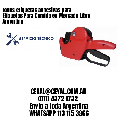 rollos etiquetas adhesivas para Etiquetas Para Comida en Mercado Libre Argentina