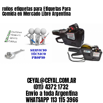 rollos etiquetas para Etiquetas Para Comida en Mercado Libre Argentina