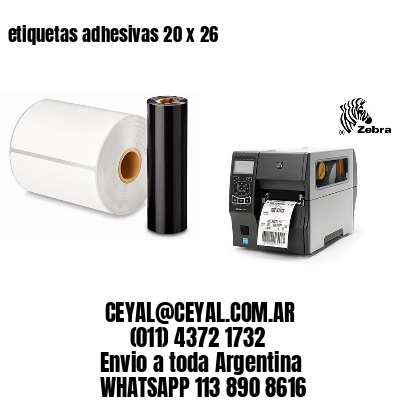 etiquetas adhesivas 20 x 26