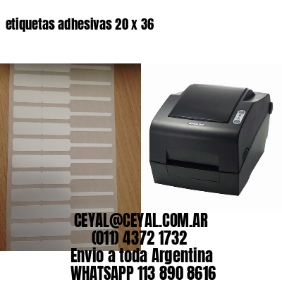 etiquetas adhesivas 20 x 36