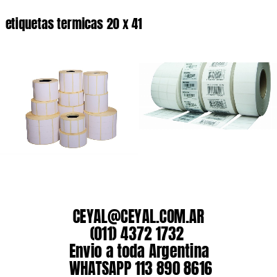 etiquetas termicas 20 x 41