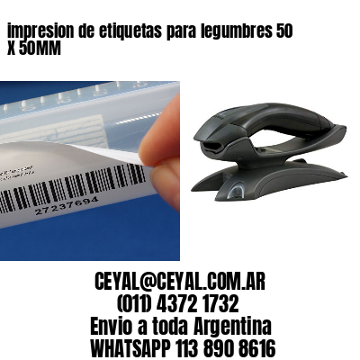 impresion de etiquetas para legumbres 50 X 50MM