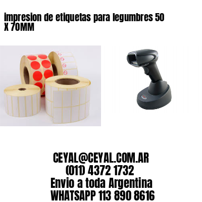 impresion de etiquetas para legumbres 50 X 70MM