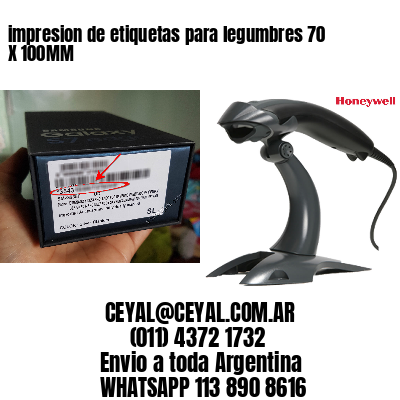 impresion de etiquetas para legumbres 70 X 100MM
