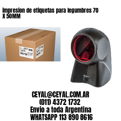 impresion de etiquetas para legumbres 70 X 50MM