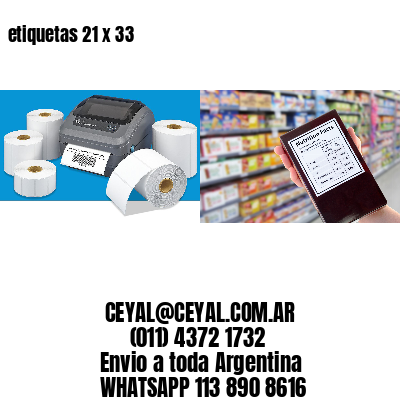etiquetas 21 x 33
