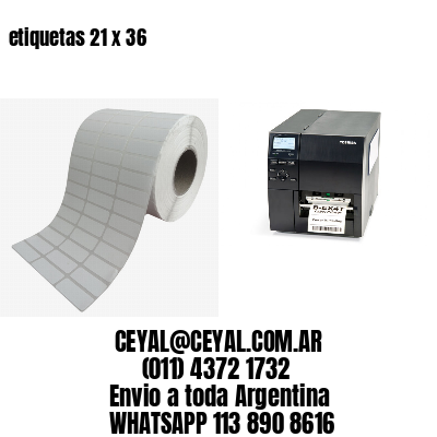 etiquetas 21 x 36