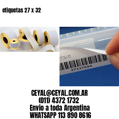 etiquetas 27 x 32