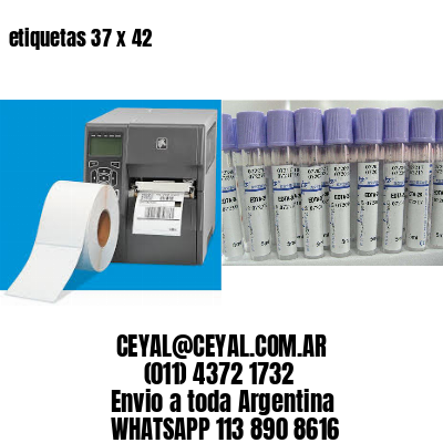 etiquetas 37 x 42