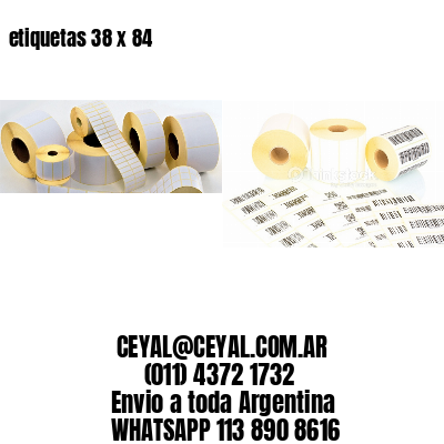etiquetas 38 x 84
