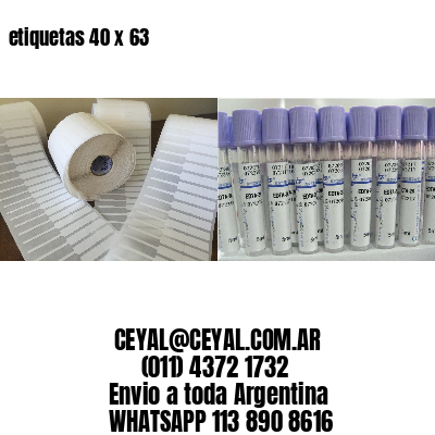 etiquetas 40 x 63