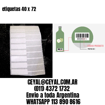 etiquetas 40 x 72