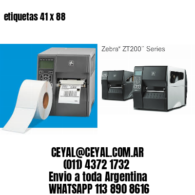 etiquetas 41 x 88