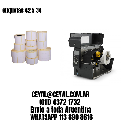 etiquetas 42 x 34