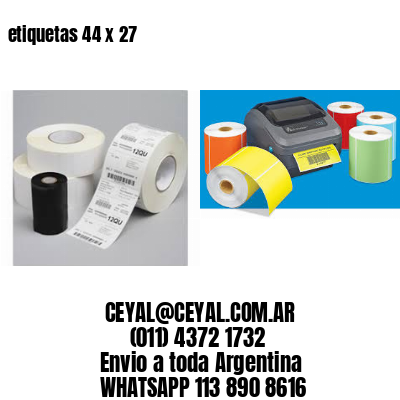 etiquetas 44 x 27