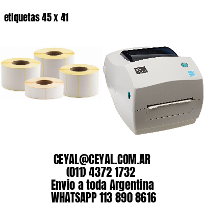 etiquetas 45 x 41