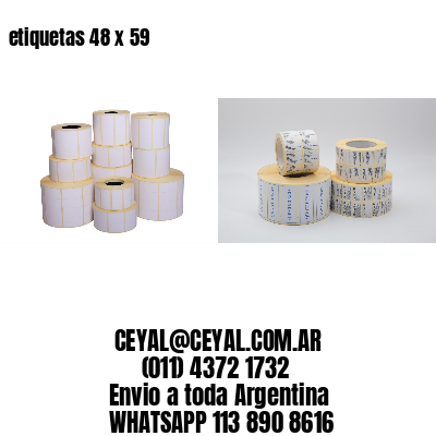 etiquetas 48 x 59
