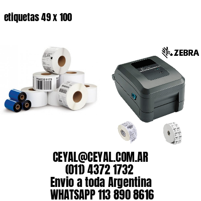 etiquetas 49 x 100