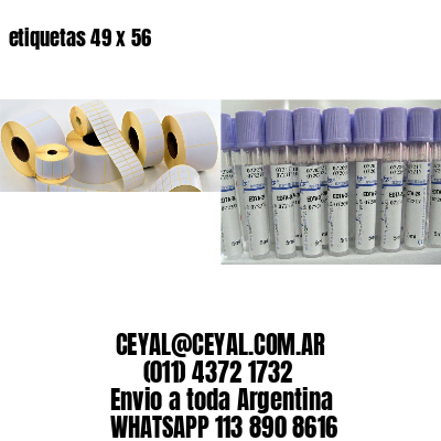 etiquetas 49 x 56