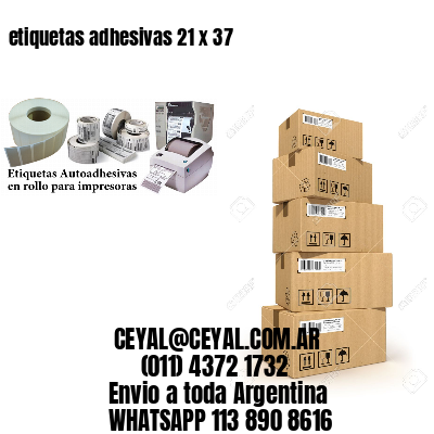 etiquetas adhesivas 21 x 37