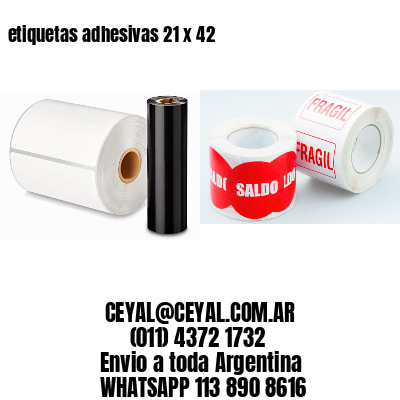 etiquetas adhesivas 21 x 42