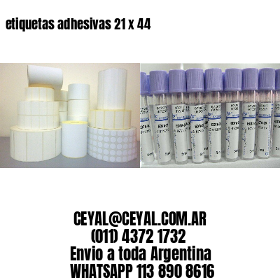 etiquetas adhesivas 21 x 44