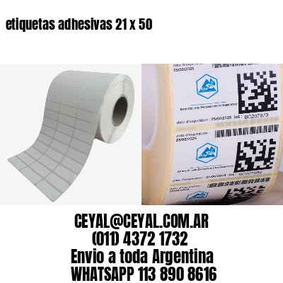 etiquetas adhesivas 21 x 50