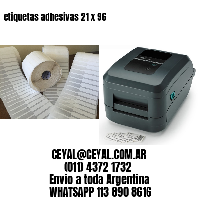 etiquetas adhesivas 21 x 96