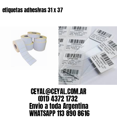 etiquetas adhesivas 31 x 37