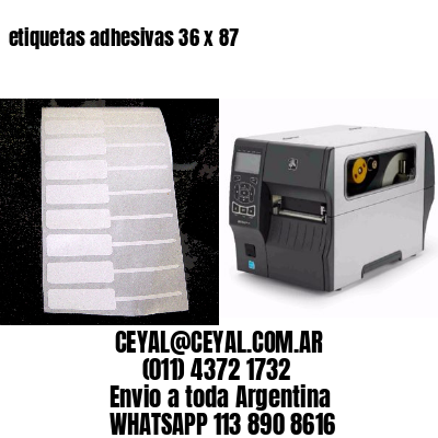 etiquetas adhesivas 36 x 87