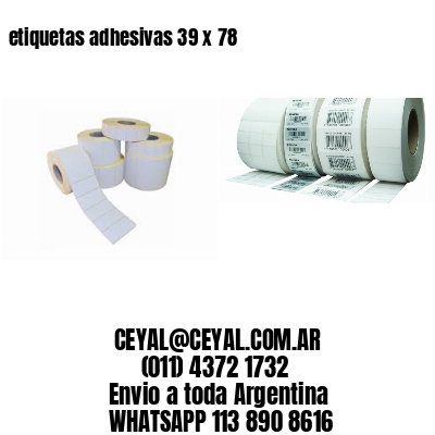 etiquetas adhesivas 39 x 78