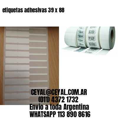 etiquetas adhesivas 39 x 88
