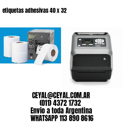 etiquetas adhesivas 40 x 32