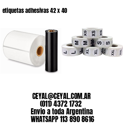 etiquetas adhesivas 42 x 40