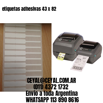 etiquetas adhesivas 43 x 82