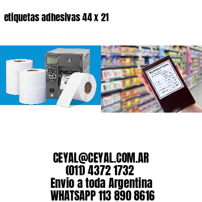 etiquetas adhesivas 44 x 21