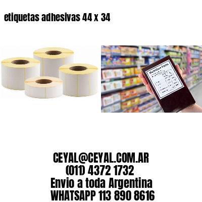 etiquetas adhesivas 44 x 34