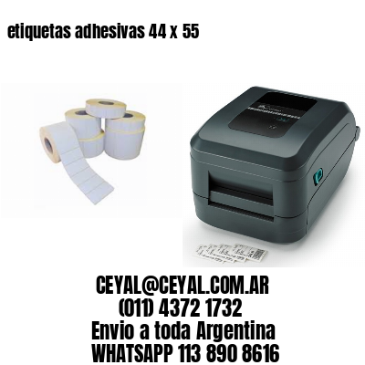 etiquetas adhesivas 44 x 55