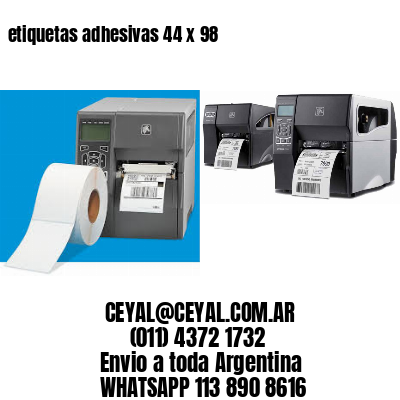 etiquetas adhesivas 44 x 98