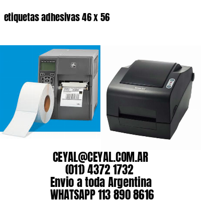 etiquetas adhesivas 46 x 56