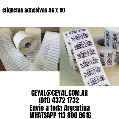 etiquetas adhesivas 46 x 90
