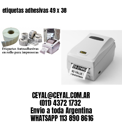 etiquetas adhesivas 49 x 38