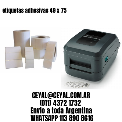 etiquetas adhesivas 49 x 75