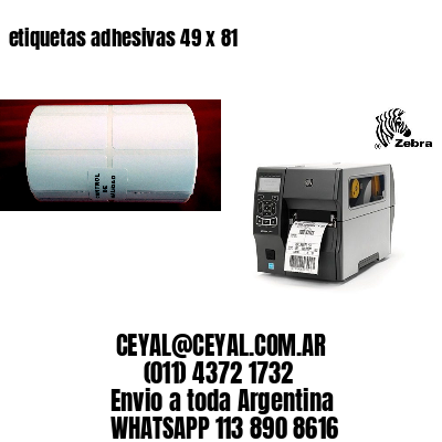 etiquetas adhesivas 49 x 81